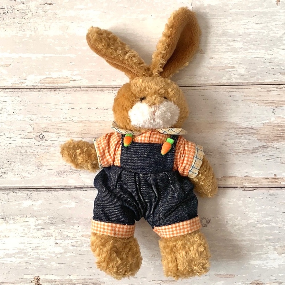 Bunny In Overalls Stuffed Plush Toy or Decor Rabbit Plushie Kids Jellycat Easter